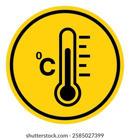 Fever Temperature Symbol Sign, Vector Illustration, Isolate On White Background Label.EPS10