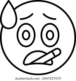 Fever vector icon. Can be used for printing, mobile and web applications.