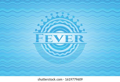 Fever water wave emblem background. Vector Illustration. Detailed.