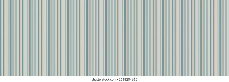 Textile Textur aus Fevival, Hintergrundlinien aus Hotelstreifen. Interieur Muster nahtlose vertikale Vektor in hellgrauen und Pastellfarben Palette.