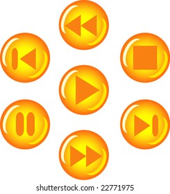 few buttons for audio player