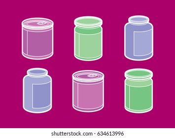 A few different cans