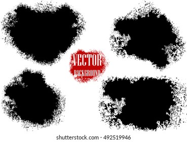 few dirty black blob with space for your design