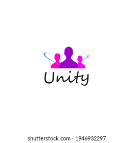 a few people icons and the unity sentence below it