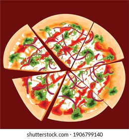 a few slices of pizza that looked really delicious