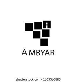 Ein paar quadratische Logos mit dem Buchstaben A oben