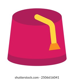 Fez Flat Icon Design For Personal nad Commercial Use