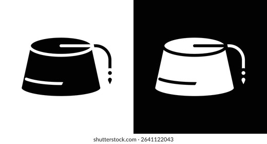 Fez hat icon symbols. Vector illustration.