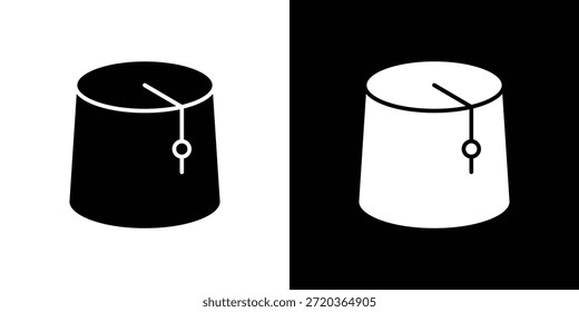 Fez hat icons for graphic and web design projects