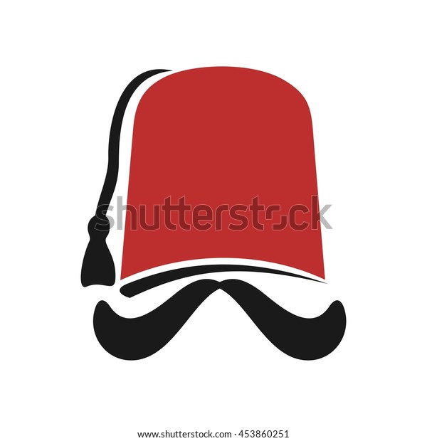 fez logo vector. turkish
hat logo.