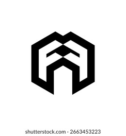 FF Letras do alfabeto Iniciais Logotipo do monograma 