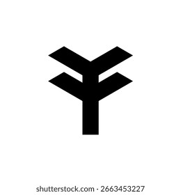 FF Letras del alfabeto Iniciales Logotipo del monograma 