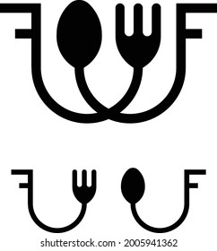 FF conceptual logo design marks.. restaurant logo 