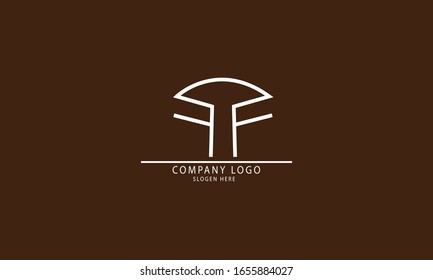 FF-Vorlage für abstraktes Logo der Vektorillustration