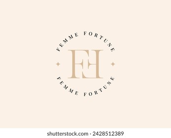 FF Femme Fortuna Lady Preneur Logo Template