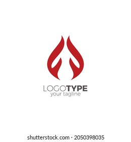 FF Fire Logo simple and clean design