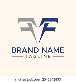 FF initial abstract logo design