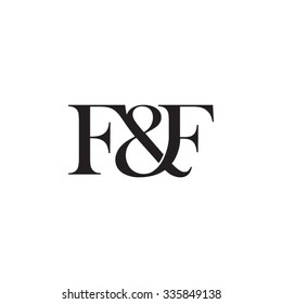 F&F Initial logo. Ampersand monogram logo