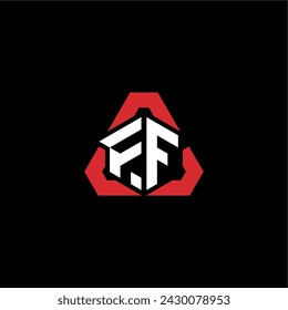 FF initial logo modern and futuristic concept for esport or gaming logo
