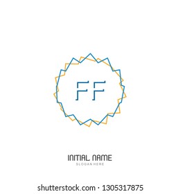 FF Initial logo template vector