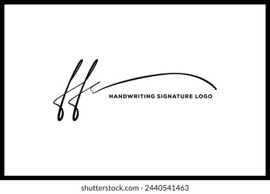 FF initials Handwriting signature logo. FF Hand drawn Calligraphy lettering Vector. FF letter real estate, beauty, photography letter logo design.