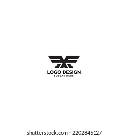 F Letra Resumen Forma Logo Diseño Ilustración Vector