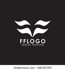 FF letter initial logo design vector illustration
