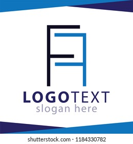 FF Letter Line Logo Element