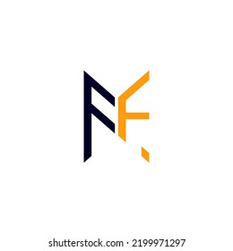 FF letter logo creative design with vector graphic, FF simple and modern logo.