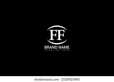 FF letra logotipo criativo design. FF design exclusivo. FF conceito de logotipo de letra de iniciais criativas.