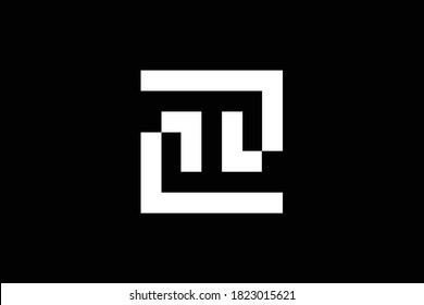 Diseño del logo de la carta FF sobre fondo de lujo. Concepto del logotipo de la letra de monograma FF. Diseño de iconos ZF. FZ diseño de icono de letra blanca elegante y profesional en el fondo negro. FF FZ ZF