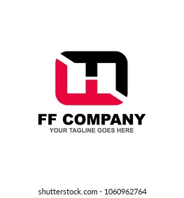 FF letter logo design vector icon