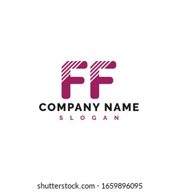 FF Letter Logo Design. FF letter logo Vector Illustration - Vector