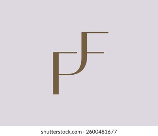 FF letter logo icon design. Classic style luxury initials monogram.