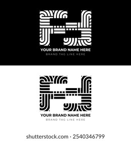 FF letter stylish and modern logo design. Featuring the letter 'FF' with clean, sharp lines and geometric precision.
