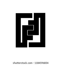ff letter vector logo