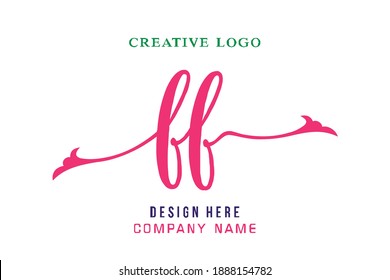FF lettering logo is simple, easy to understand and authoritative