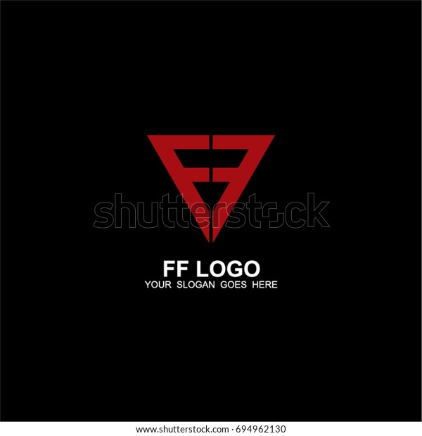 Ff Logo Design Stock Vector (Royalty Free) 694962130