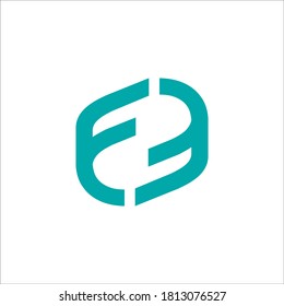 FF Logo-Design-Vektorsymbol
