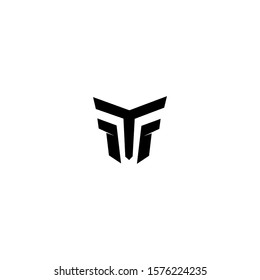 FF Logo Design Vector Template