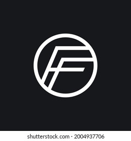 ff logo letter vector template