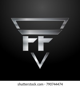 FF Logo, Monogram, Metal