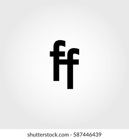 ff lowercase logo black interrelated