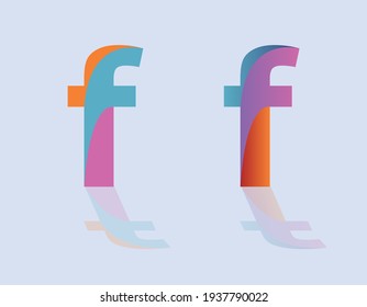 ff moderne Schriftart geeignet für Logos und verschiedene Designs. Vektor.
