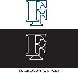 FF outline logo for your company