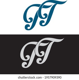 FF tryprograpy letter  logo for your company