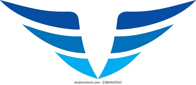 ff wing flying logo design, vector file logo, 