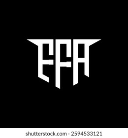 FFA letter logo design with white background in illustrator, vector logo modern alphabet font overlap style, calligraphy designs for logo, Poster, Invitation, etc.