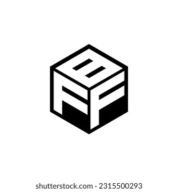 FFB letter logo design in illustration. Vector logo, calligraphy designs for logo, Poster, Invitation, etc.