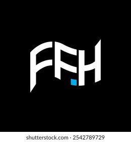 FFH Logo Design, FFH einfach und modern Logo. FFH luxuriöses Alphabet Design  